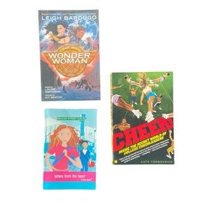 Teen Girl Book Bundle: Cheer, Letters From the Heart, Wonder Woman Warbringer
